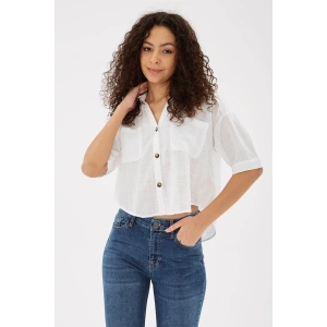 Crop Gömlek Beyaz / White