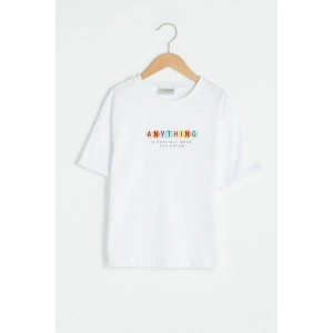 Kız Çocuk Optik Beyaz E5X T-Shirt