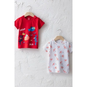 Erkek Bebek Kırmızı Kyv T-Shirt