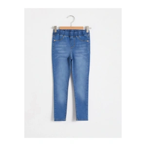 Kız Çocuk Mavi Düz Jean
