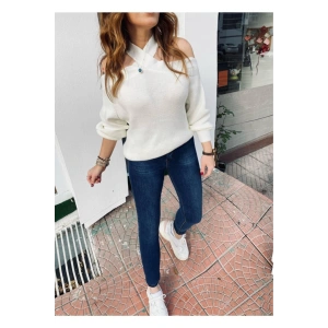 22y0565k2 Kadın Jean Pantolon Koyu Mavi