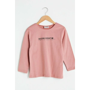 Kız Çocuk Mat Pembe Rfj T-Shirt
