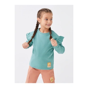 Bisiklet Yaka Basic Uzun Kollu Kız Çocuk Tişört