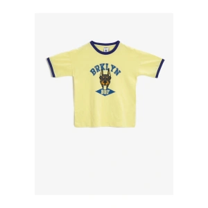 Erkek Çocuk Bisiklet Yaka Kisa Kollu Pamuklu T-Shirt