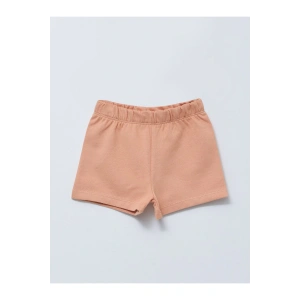Beli Lastikli Pamuklu Kız Bebek Şort