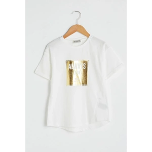 Kız Çocuk Ekru R9J T-Shirt