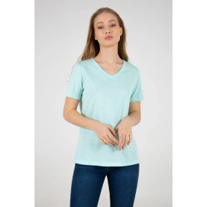 Kadın V Yaka Tshirt
