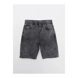 LCW Kids Beli Lastikli Erkek Çocuk Jean Şort