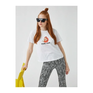 Kadın Ekru Tshırt 2SAL10202IK