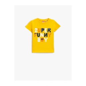 Baskılı Kısa Kollu Tişört Pamuklu