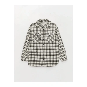 LCW Kids Ekose Uzun Kollu Kız Çocuk Gömlek