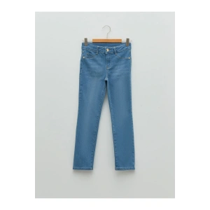 Slim Fit Kız Çocuk Jean Pantolon