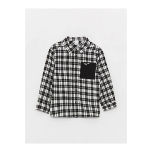 Uzun Kollu Ekose Erkek Bebek Gömlek