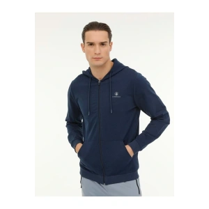 M-sn72 Basıc Full Zıp Hoo Fermuarlı Erkek Kapüşonlu Sweatshirt