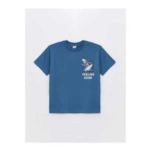 Oversize Bisiklet Yaka Erkek Çocuk Tişört (S4)