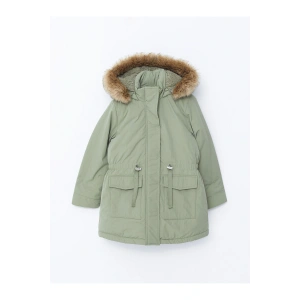 Lw - Kapüşonlu Kız Çocuk Kaban