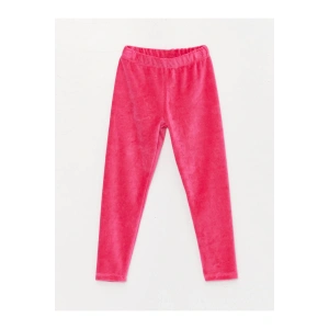 Beli Lastikli Basic Kız Çocuk Kadife Tayt