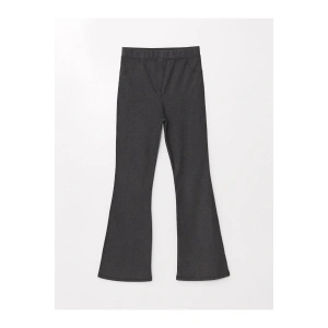 Asit Yıkamalı Beli Lastikli İspanyol Paça Kız Çocuk Tayt