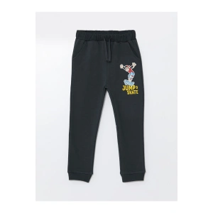 Beli Lastikli Nostaljik Maymun Erkek Bebek Jogger Eşofman Alt