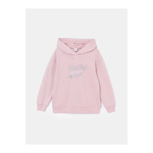 LCW Kids Kapüşonlu Kız Çocuk Sweatshirt (W4)