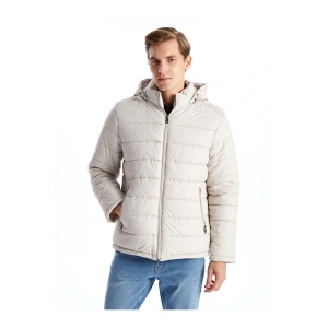 Standart Kalıp Kapüşonlu Erkek Şişme Mont