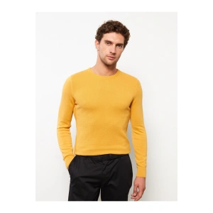 Bisiklet Yaka Uzun Kollu Erkek Triko Kazak