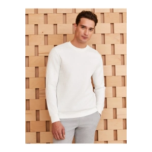 Bisiklet Yaka Uzun Kollu Erkek Sweatshirt