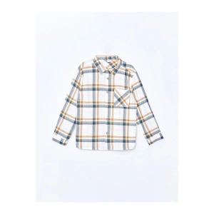 Uzun Kollu Erkek Bebek Ekose Gömlek