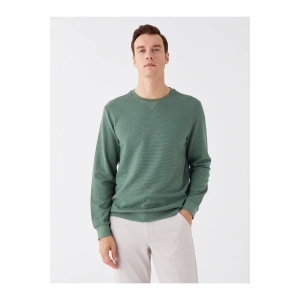 Bisiklet Yaka Uzun Kollu Erkek Sweatshirt