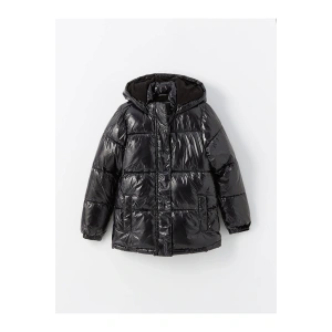 Kapüşonlu Kız Çocuk Mont