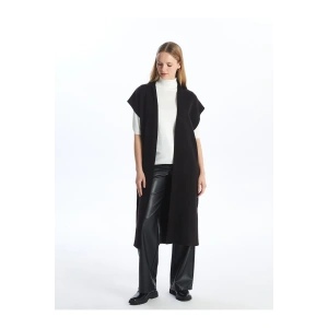 Şal Yaka Düz Kısa Kollu Oversize Kadın Triko Hırka