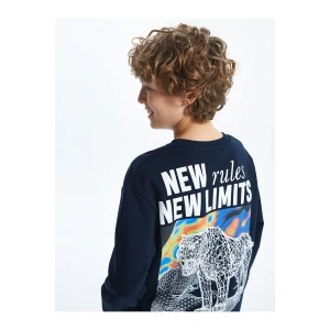 Bisiklet Yaka Erkek Çocuk Kalın Sweatshirt