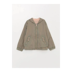 LCW Kids Kapüşonlu Çift Taraflı Kız Çocuk Mont