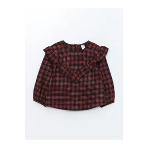 Lcwk Uzun Kollu Kız Bebek Ekose Gömlek
