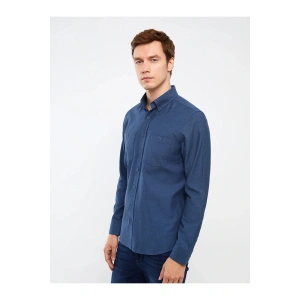 Classic Regular Fit Uzun Kollu Gabardin Erkek Gömlek