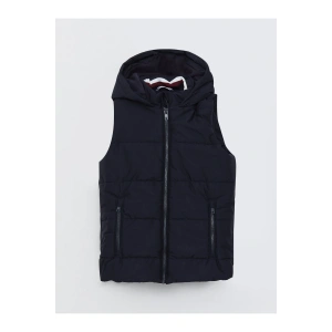 Kapüşonlu Basic Erkek Çocuk Fermuarlı Yelek