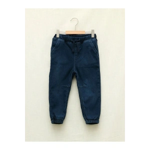 LCW baby İndigo Beli Lastikli Basic Erkek Bebek Jean Pantolon