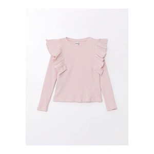 LCW Kids Bisiklet Yaka Basic Kız Çocuk Tişört (W4)