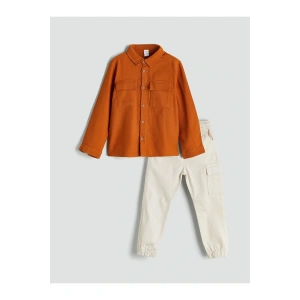 Basic Erkek Çocuk Gömlek ve Pantolon 2li (W5)
