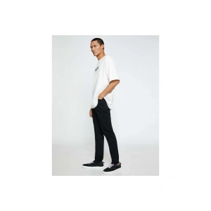 Basic Gabardin Pantolon Slim Fit Düğme Detaylı Cepli