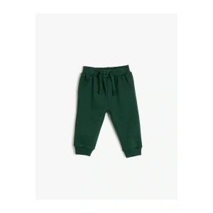 Basic Jogger Eşofman Altı Şardonlu Cepli Beli Bağlamalı Pamuklu