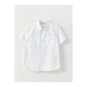 Basic Kısa Kollu Poplin Erkek Çocuk Gömlek