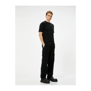 Basic Tişört Bisiklet Yaka Kısa Kollu