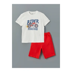 Baskılı Erkek Çocuk Tişört Ve Şort 2li (S5)