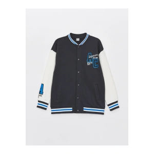 Baskili Uzun Kollu Erkek Cocuk Kolej Ceket - W3HN40Z4