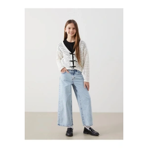 Beli Ayarlanabilir Lastikli Kiz Cocuk Jean Pantolon - S50467Z4