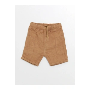 Beli Lastikli Basic Erkek Bebek Şort