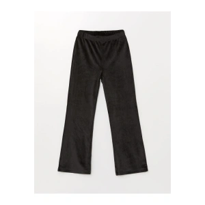 Beli Lastikli Basic Kadife Kız Çocuk Eşofman Altı