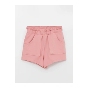 Beli Lastikli Basic Kız Bebek Şort