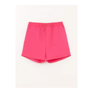 Beli Lastikli Basic Kız Çocuk Şort